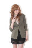 Audrey Ruched Sleeve Blazer